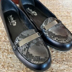 Black and Gray Loafers